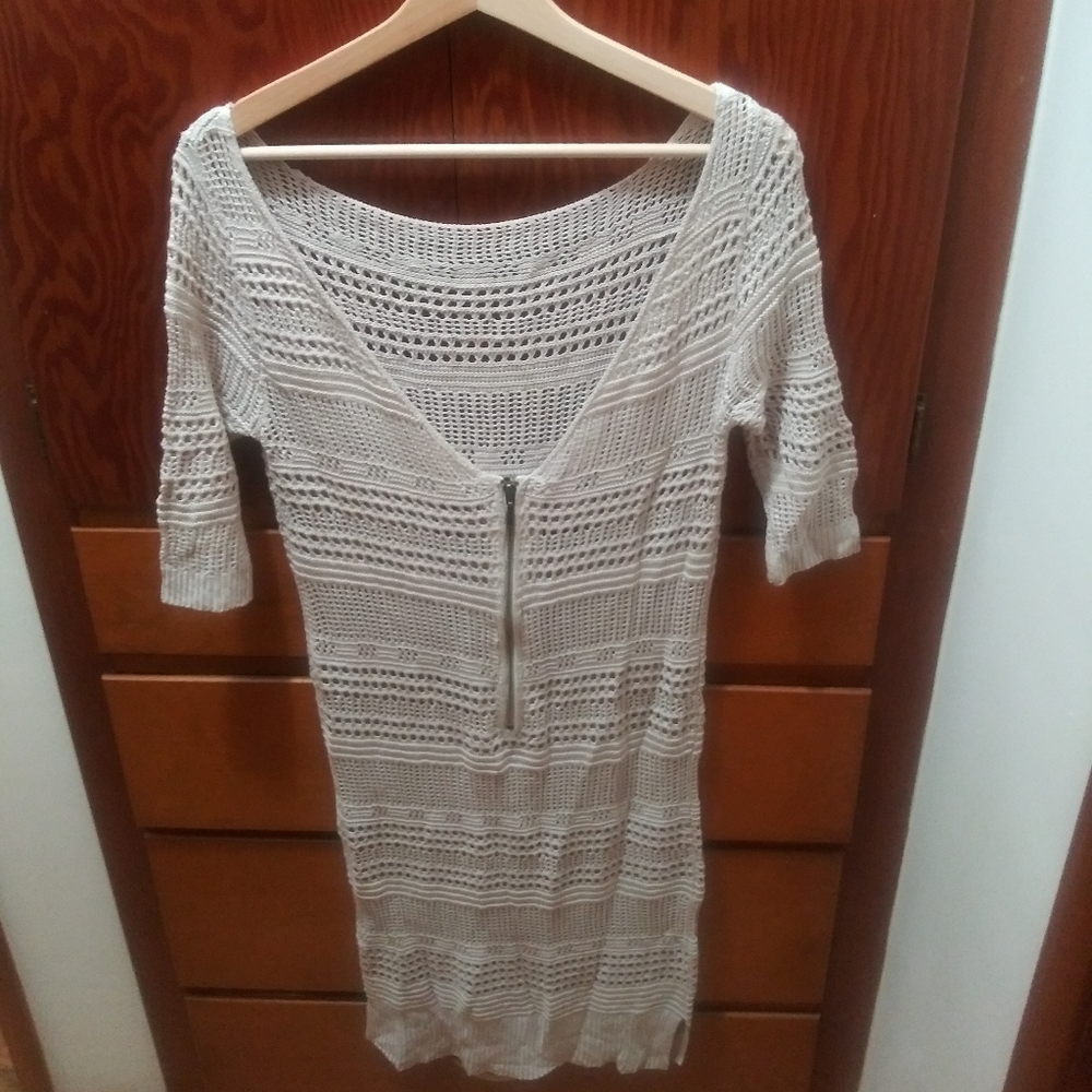 Cream knitted dress